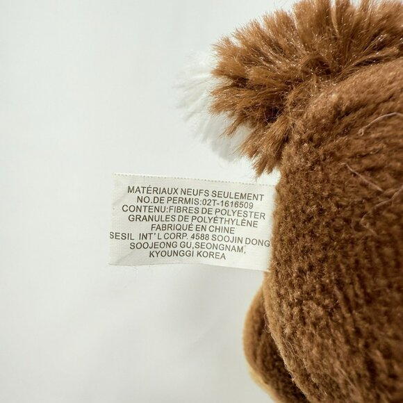 Sears Raccoon Reginald Christmas Plush Toy Winter Scarf Hat Earmuffs Sit Shelf - Picture 10 of 12